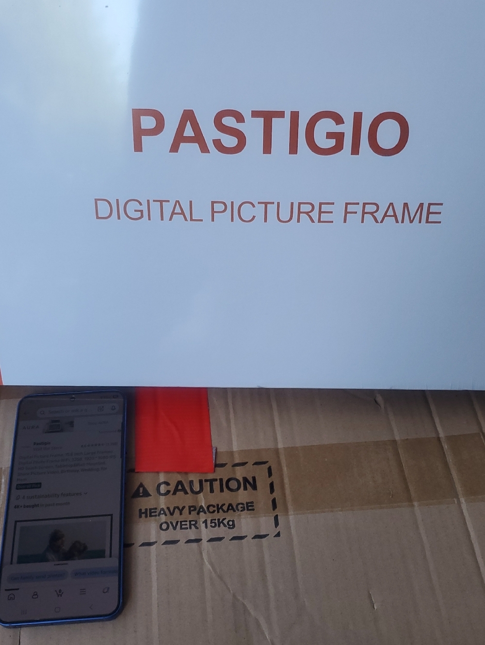 PASTIGIO Digital Picture Frame - NIB Black